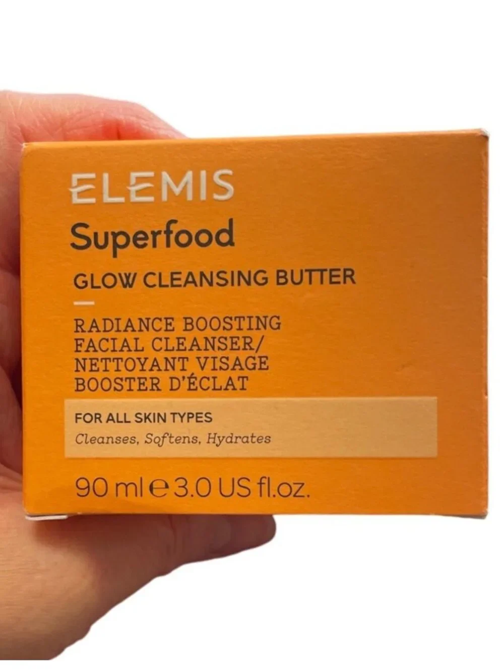 Elemis Superfood Glow Cleansing Butter 3 oz Makeup Remover Face Cleanser